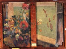 Paul Gauguin Bouquet of Flowers with a Window Open to the Sea Norge oil painting art